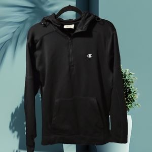 Champion Black 1/4 Zip Hoodie